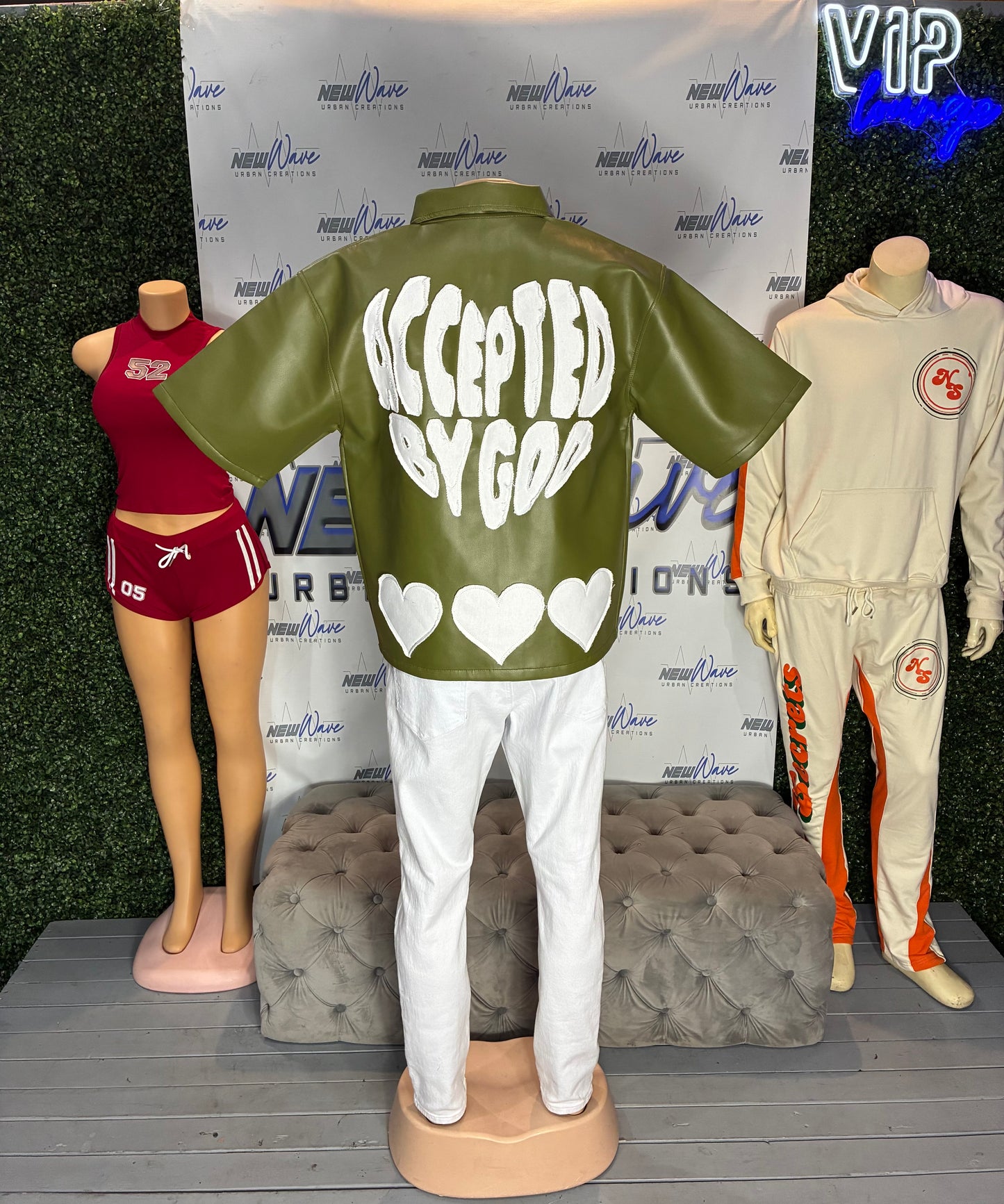 ACCEPTED BY GOD LEATHER SHIRTS