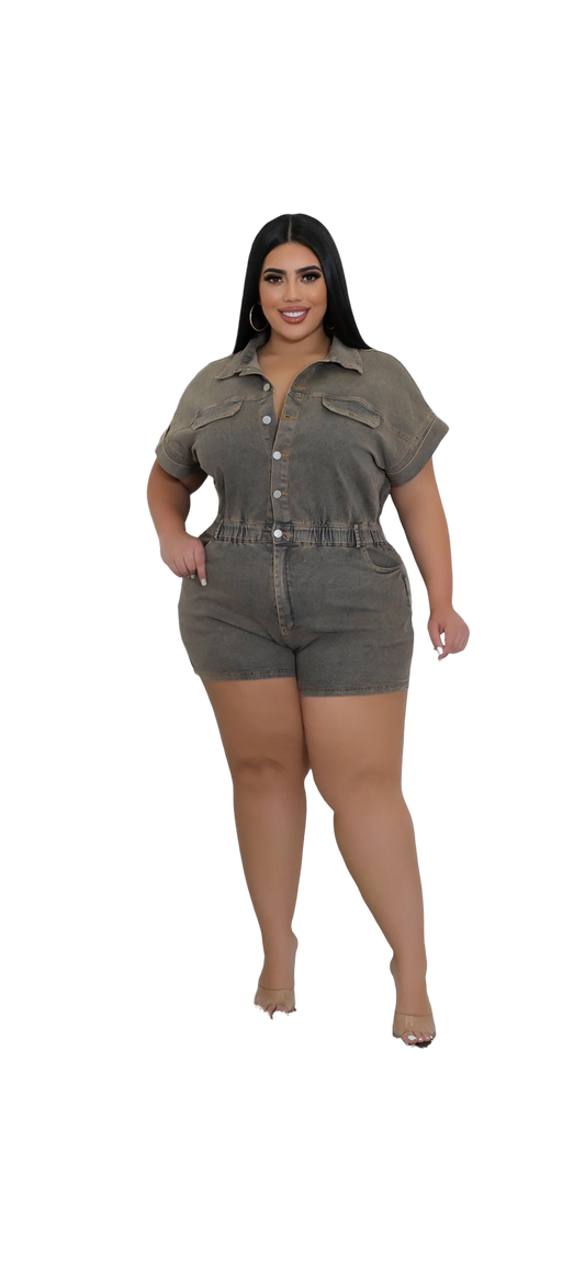PRESS PAUSE ROMPER