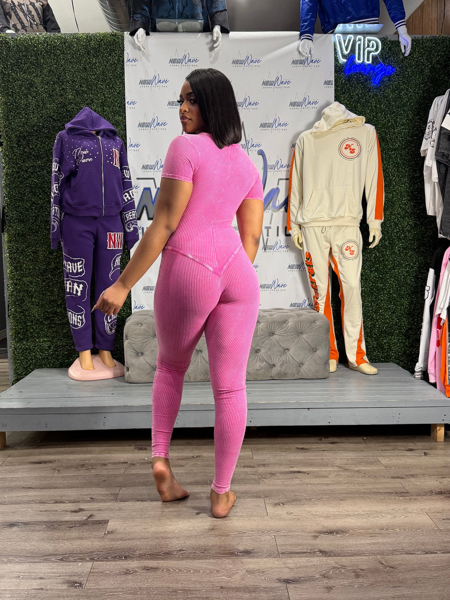 ZIP UP JUMPSUIT