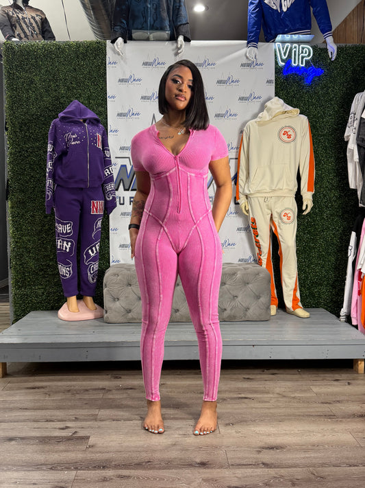 ZIP UP JUMPSUIT