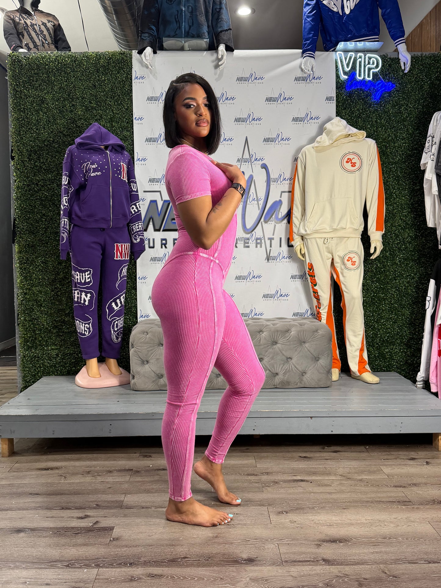 ZIP UP JUMPSUIT