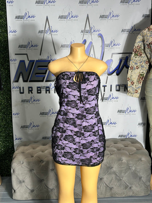 PURPLE ROSE DRESS
