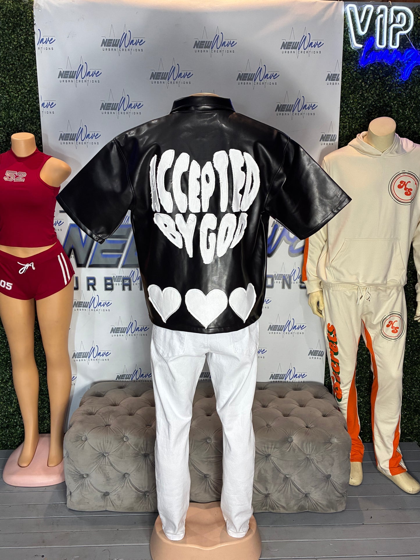 ACCEPTED BY GOD LEATHER SHIRTS
