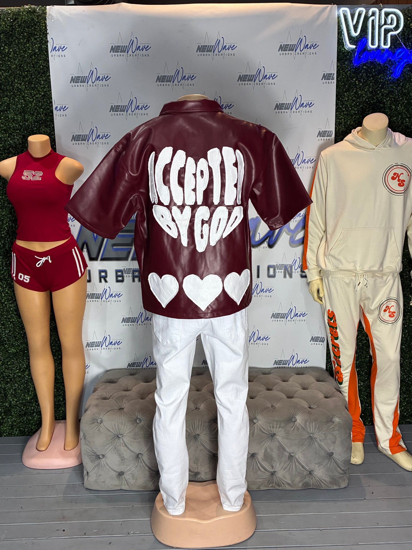 ACCEPTED BY GOD LEATHER SHIRTS