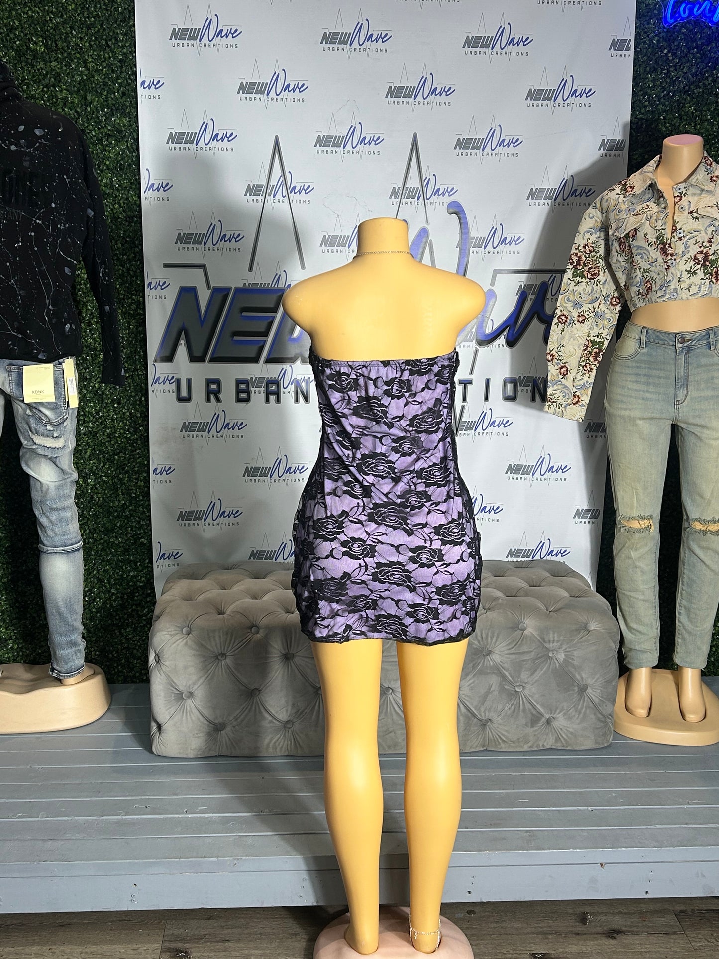 PURPLE ROSE DRESS