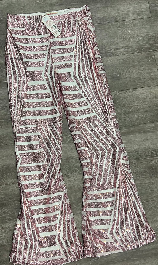 SEQUIN FLARE PANTS